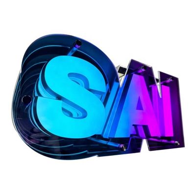 Инновации пользовательские проекты для красочных 3D акриловых букв в бесконечной зеркальной вывеске