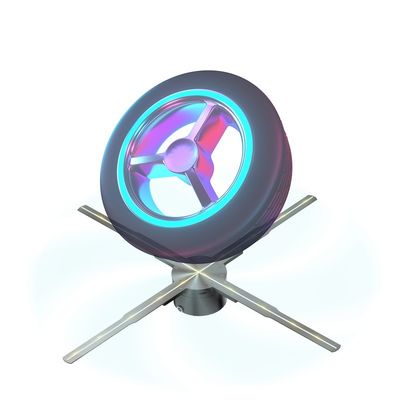 180 см Дисплей цифровой сигнализации в метро 3D голограммный вентилятор LED анимационный дисплей