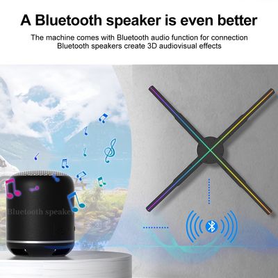 3D Wifi голографический проектор дисплейный вентилятор с входным напряжением 100-240W / AC 50/60HZ