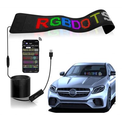 Программируемый RGB автомобильный знак мягкий панель светодиодный дисплей для рекламы прокрутки сообщения