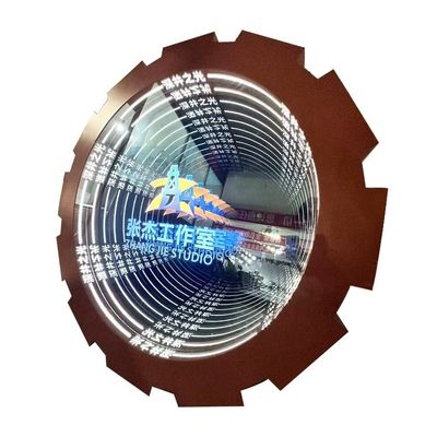 Акриловый 3D светодиодный тракт, неонное зеркало, бесконечный светодиодный знак