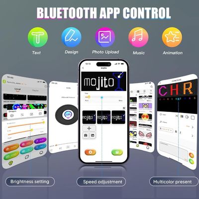 Контрастное соотношение ≤1/10000 Bluetooth Control LED Matrix Panel для персонализированных граффити