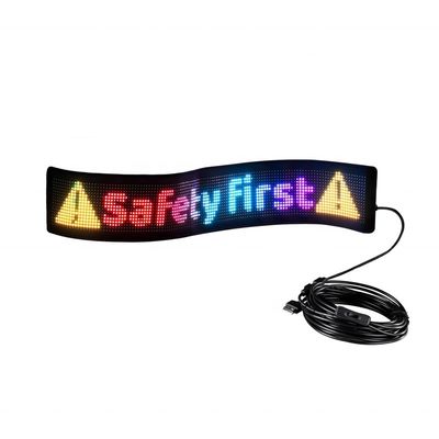 App Control LED Sign Board для автомобилей Прокрутка текста Дигитальный дисплей Матричная панель