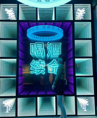 50 C Термостойкий 3D светодиодный вентилятор бесконечное зеркало световой коробки для любой среды