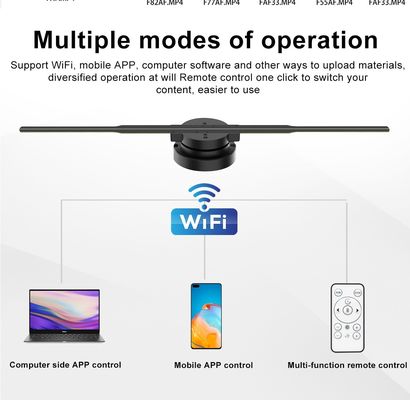 Высокое разрешение светодиодный вентилятор 3D голограммный дисплей Wifi голографический проектор вентилятор 150 см 42 см