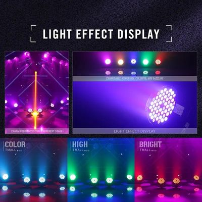 Диско-вечеринка свадебное освещение DMX Par Light с пультом дистанционного управления LED 54 * 3W Сцена света