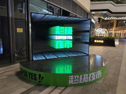 50C декорация на заказ LED зеркало Знак 3D голограмма Вентилятор Магическое зеркало для декорации стен