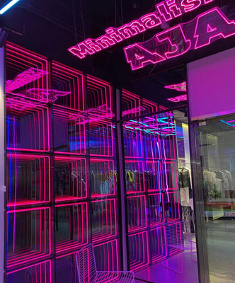 3D Abyss Mirror Hologram Infinity Light Box Знаковая доска с светодиодными полосками