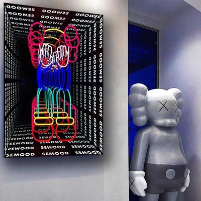 Внутренний 3D логотип зеркала с алфавитом акриловый светодиодный декоративный материал из нержавеющей стали