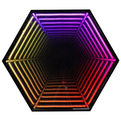 Красочный настраиваемый 3D Magic Infinity Mirror многослойный неоновый знак