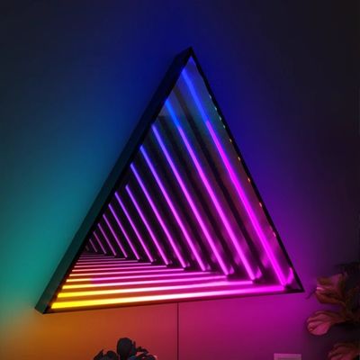 Красочный настраиваемый 3D Magic Infinity Mirror многослойный неоновый знак
