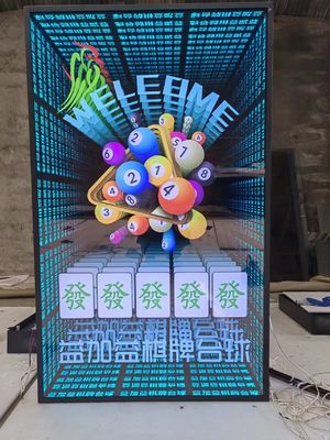 Бесконечная визуальная искусство Light Box Melle Abyss Mirror 3D Светящийся логотип буквы Неон Billboard