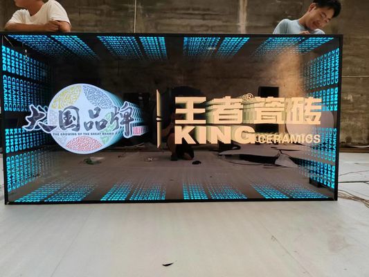 Внутренний декор LED зеркало персонализированное свечение для индивидуальных дизайнов неограниченное зеркало